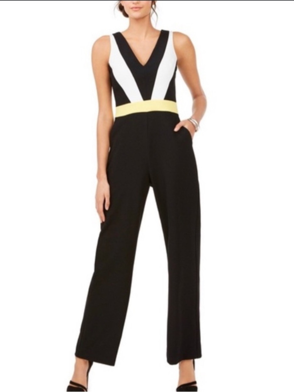 Vince Camuto Double V Jumpsuit NWOT